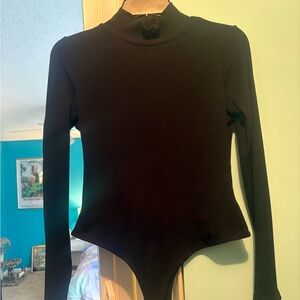 Black Long Sleeve Bodysuit